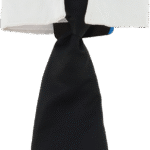 Play On Neck Tie, Black/White, One Size