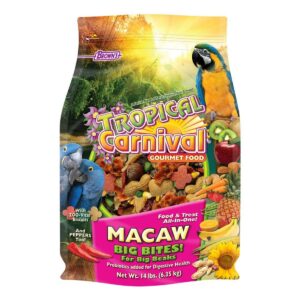 F.M. Brown's 14 pound Tropical Carnival® Gourmet Macaw “Big Bites” Food