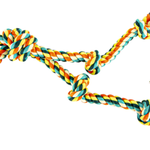 Play On Dog Toy Knot Rope with Handle