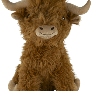 Play On Highland Cow Dog Toy, Assorted, Jumbo, 14 Inches