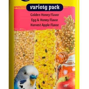 Vitakraft Crunch Sticks Parakeet Hone, Egg, Apple, 2.5 Ounces, 3 Pack