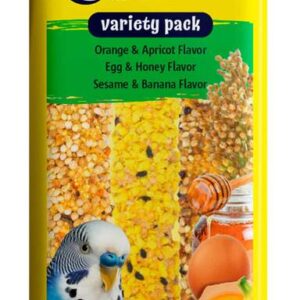 Vitakraft Crunch Sticks Parakeet Orange, Apricot, Egg, Honey, Sesame and Banana, 2.4 Ounces