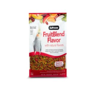 ZuPreem FruitBlend with Natural Flavors Bird Food, Medium, 2 Pounds
