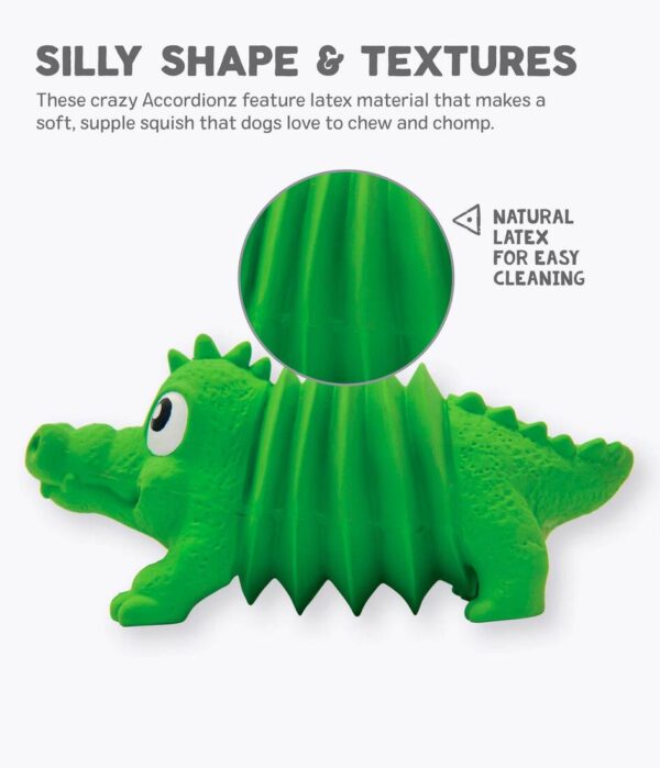Outward Hound Accordionz Gator Dog Toy