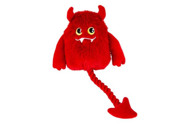 Play On Halloween Plush/Rope Devil Bat Dog Toy