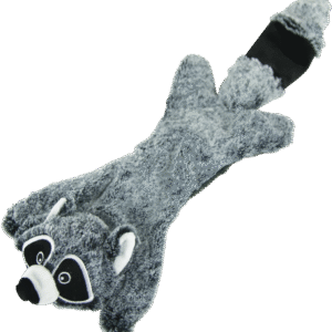 Play On Flattie Raccoon Dog Toy, Large
