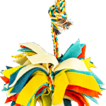 Play On Dog Toy Fleece Rope Tassle