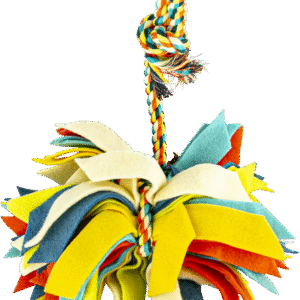 Play On Dog Toy Fleece Rope Tassle