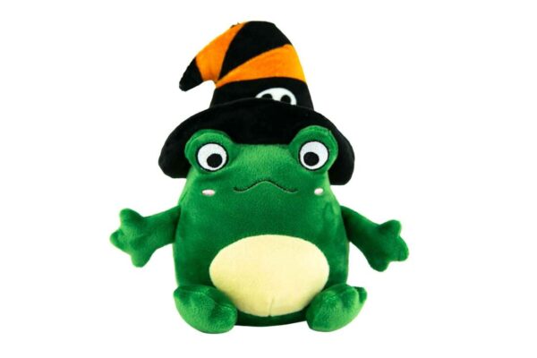 Play On Halloween Plush Frog Witch Dog Toy