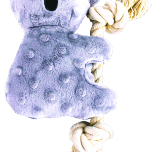 Play On Dog Toy Plush Koala with Rope