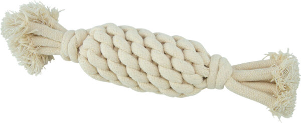 Play On Dog Toy Natural Rope with Squeaker