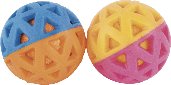 Play On TPR Triangle Ball Dog Toy, Assorted