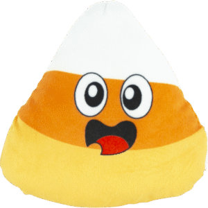 Play On Halloween Plush Candy Corn Dog Toy