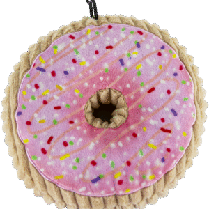 Play On Dog Toy Plush Pink Donut