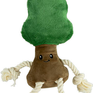 Play On Dog Toy Sustainable Plush/Rope Tree