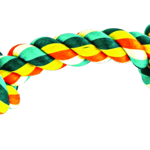 Play On Dog Toy Rope 2 Knot, Medium