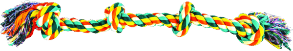 Play On Dog Toy Rope 4 Knot