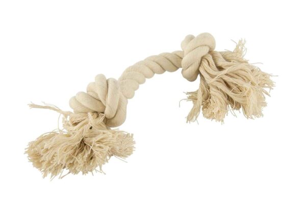 Play On Dog Toy, Rope Natural 2 Knot, Medium