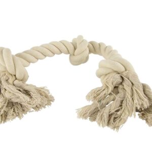 Play On Dog Toy, Rope Natural 3 Knot