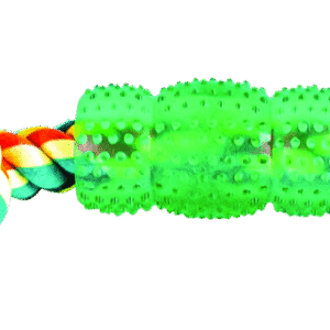 Play On Dog Toy Rope with Spike TPR Bone