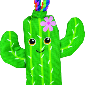 Play On Dog Toy Tough Cactus with Rope