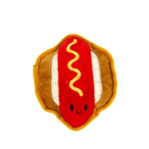 Play On Tough Plush Hotdog Dog Toy
