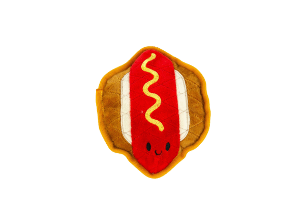 Play On Tough Plush Hotdog Dog Toy