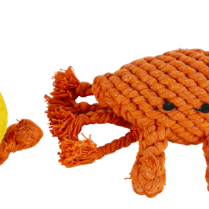 Play On Dog Toy Rope Duck/Crab, 2 Pack