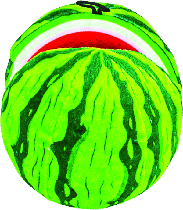 Play On Dog Toy Plush Watermelon with Tennis Ball